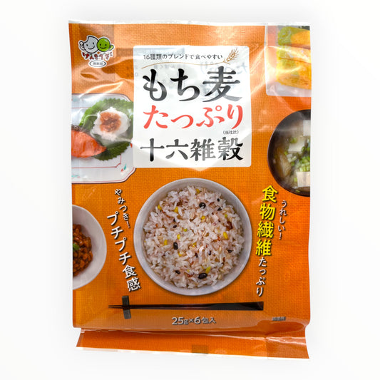 Mochimugi Tappuro Juroku Zakkoku Prepared Mix Grain 6 Pack 5.29 oz