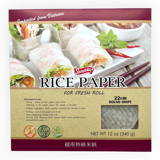 Shirakiku Rice Paper 12 oz