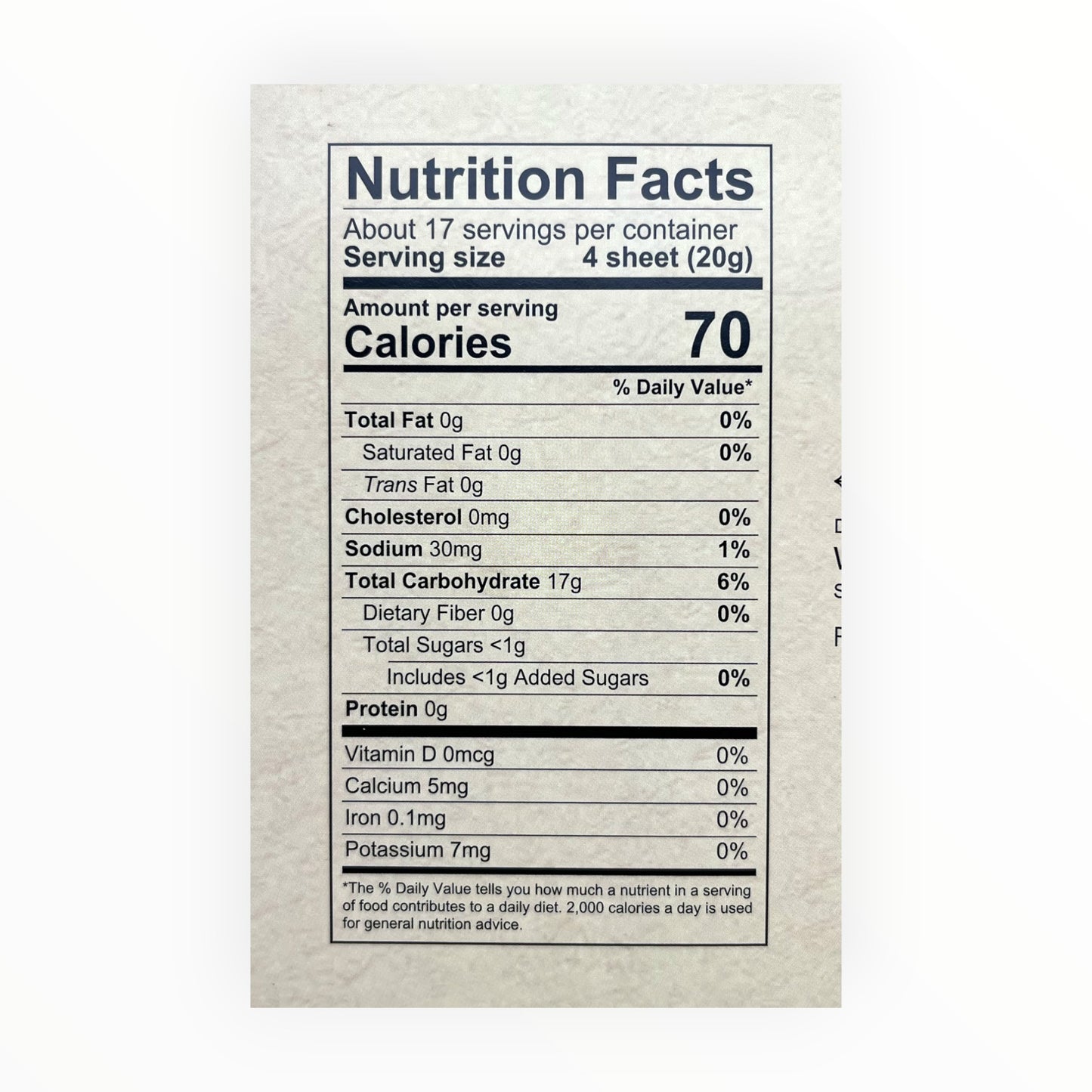 Shirakiku Rice Paper 12 oz