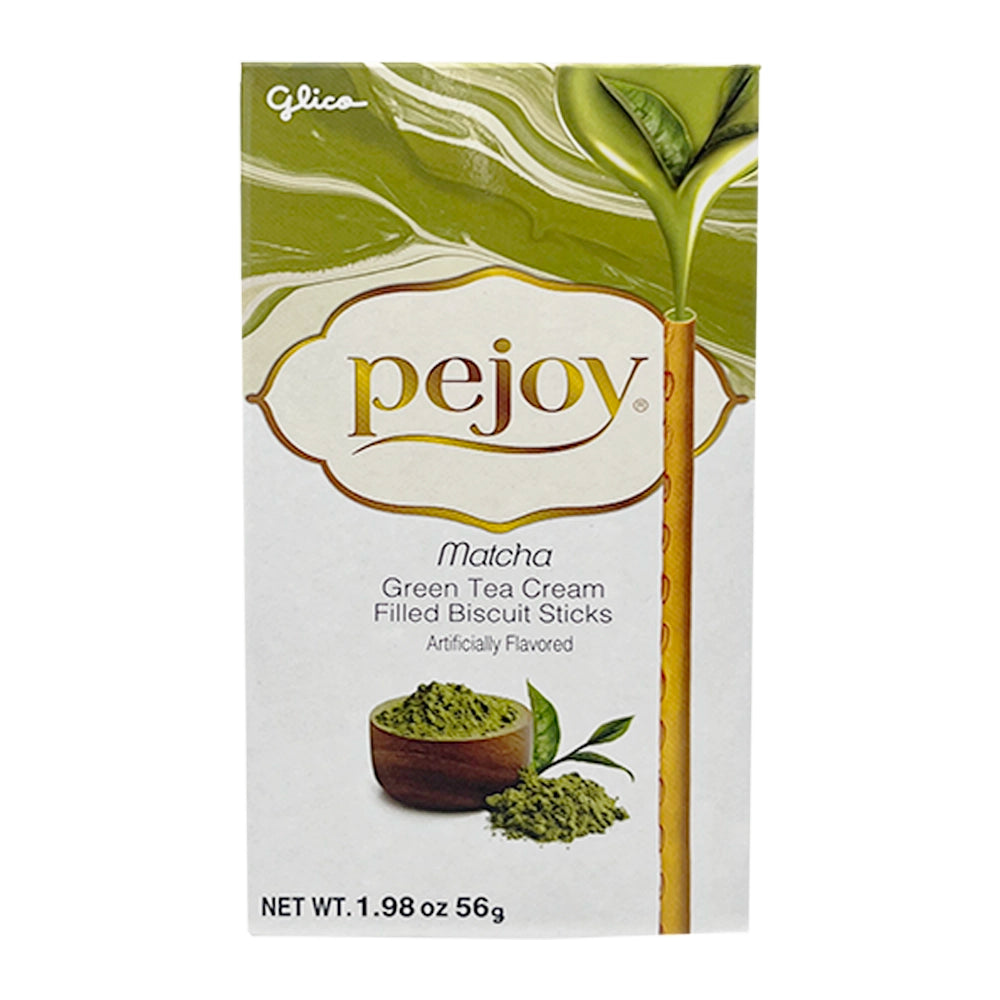 Glico Pejoy Matcha Cream Filled Biscuit Sticks 1.98 oz