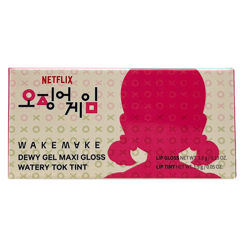 Wakemake Dewy Gel Maxi Gloss 15 Solid Blood Squid Game Set 0.18 oz