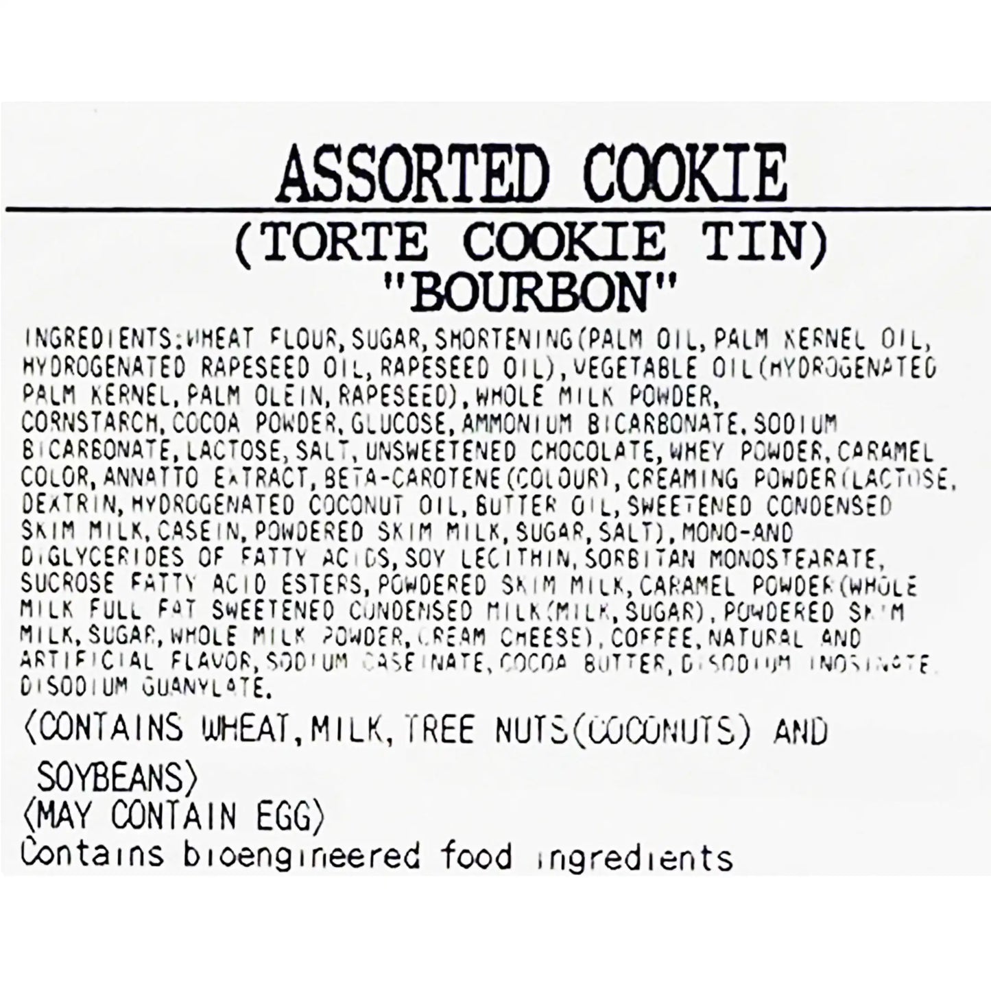 Bourbon Torte Cookies Assorted Box 10.93 oz