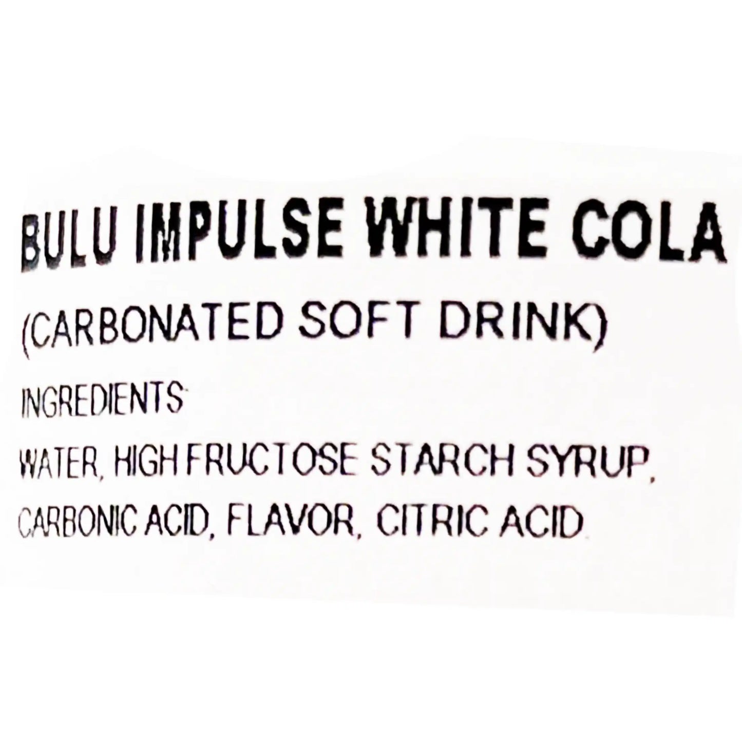 Blue Impulse White Cola Carbonated Soft Drink 11.49 fl. oz