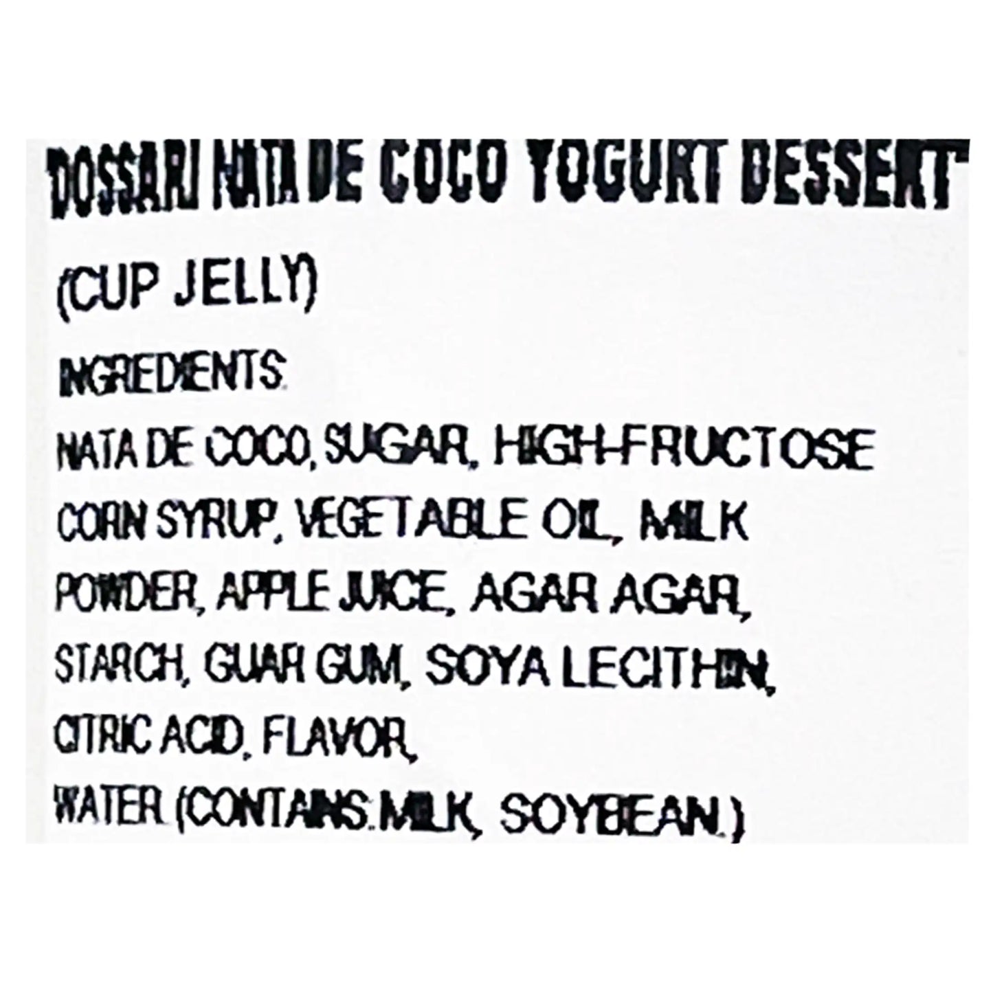 Tarami Dossari Jelly Cup Nata de Coco Yogurt 8.11 oz