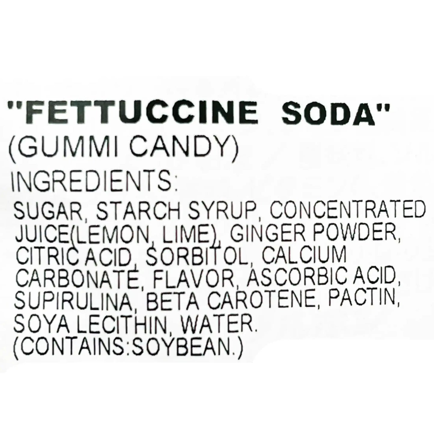 Bourbon Fettuccine Soda Gummy Candy 1.76 oz