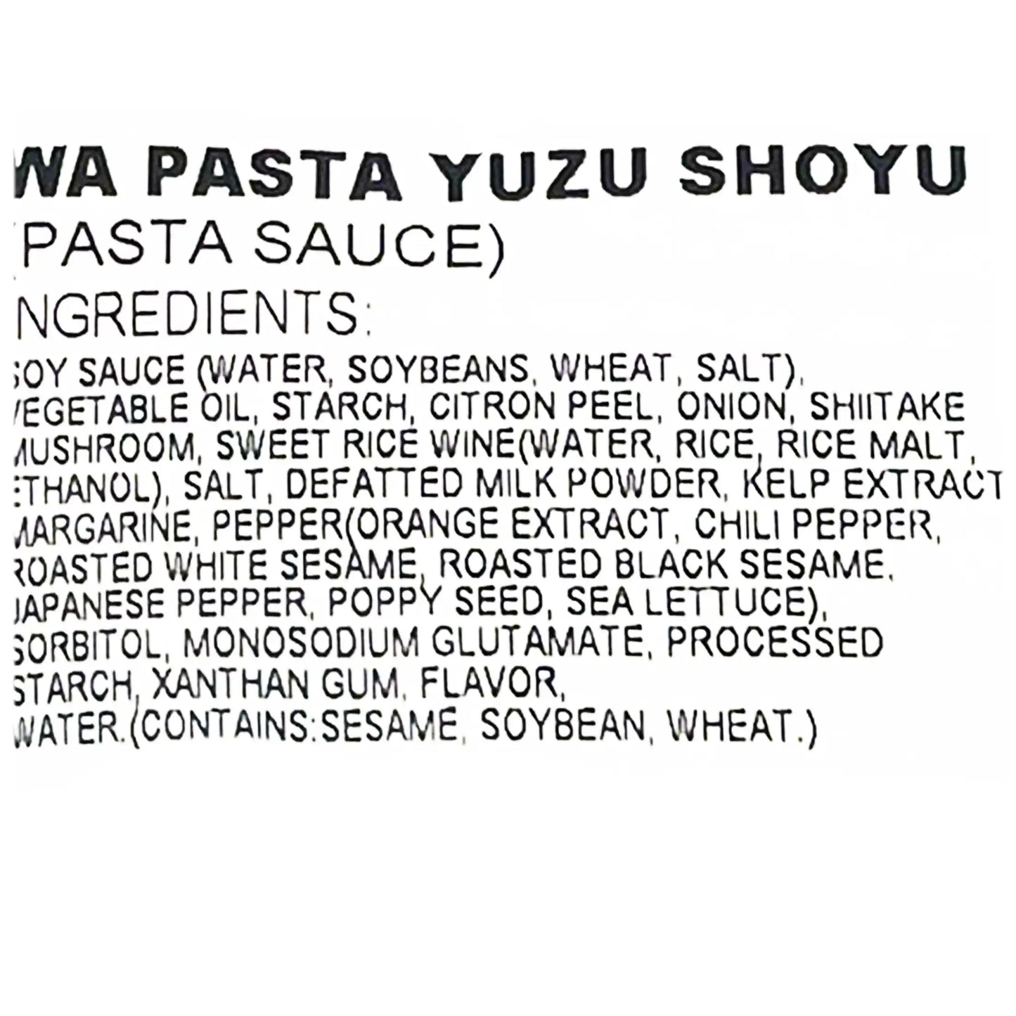 Nippn Oh'my Pasta sauce Yuzu Shoyu Flavor 1.74 oz