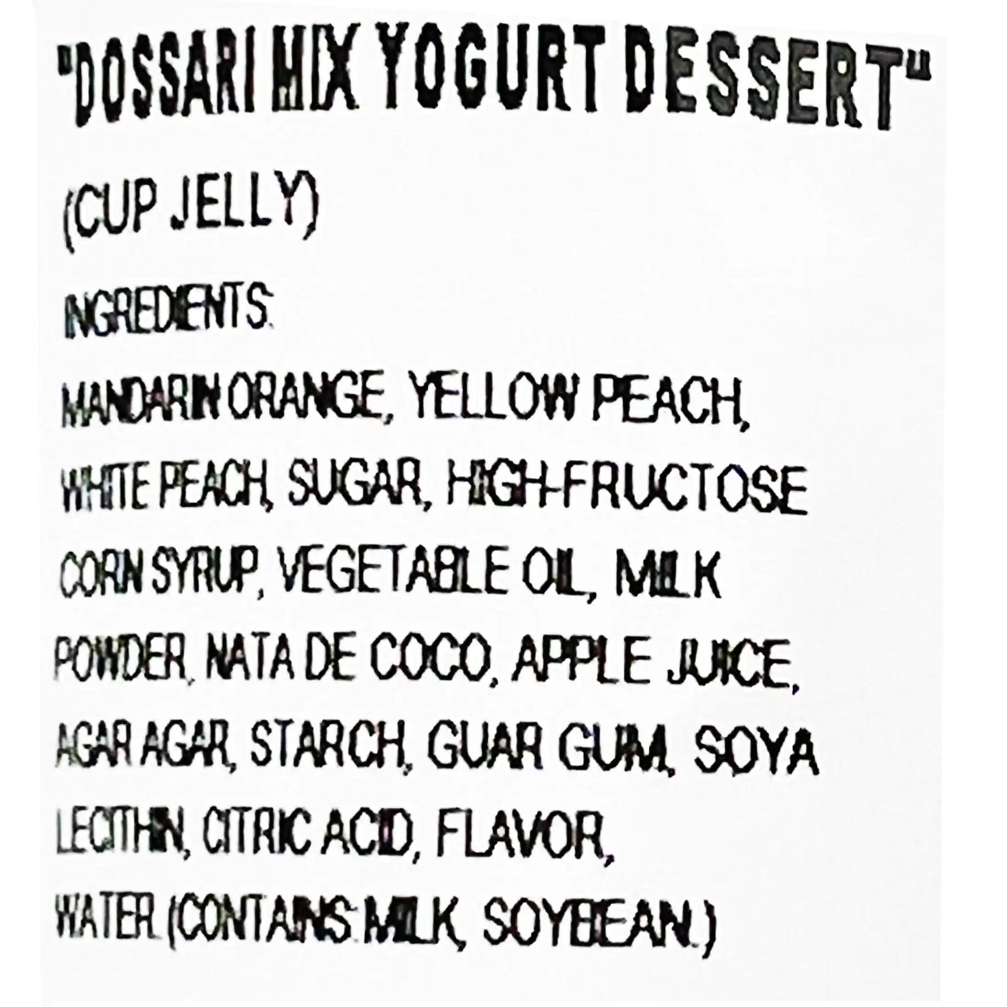 Tarami Dossari Jelly Cup Mix Yogurt Dessert 8.11 oz