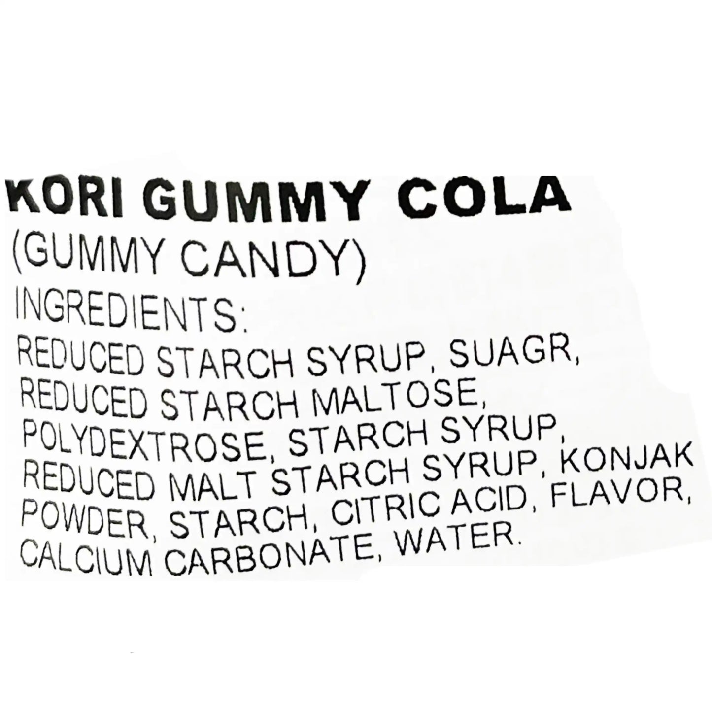 UHA Kori Crunch Gummy Candy Coke Flavor 1.41 oz