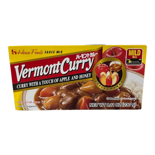 House Foods Vermont Curry Apple and Honey Mild 8.11 oz