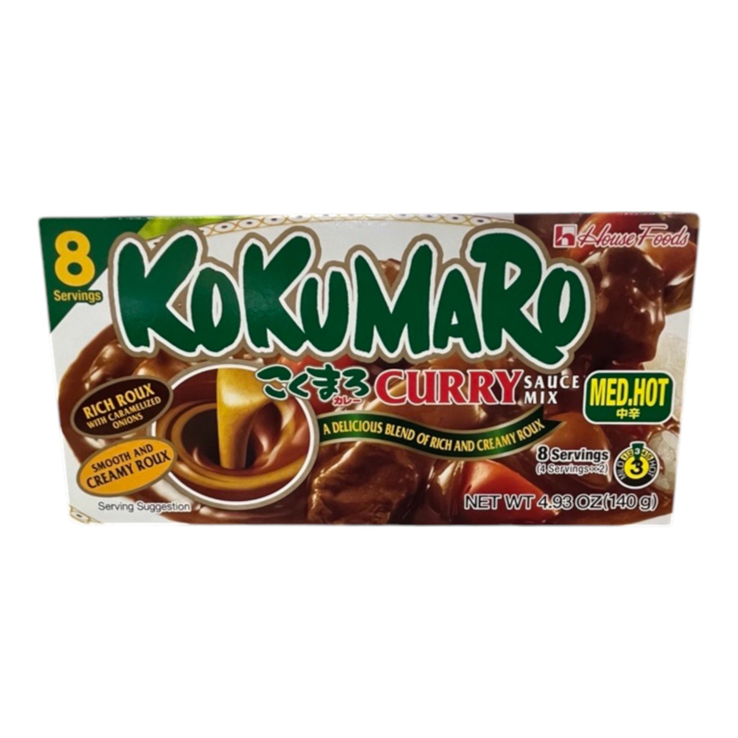 House Foods Kokumaro Curry Medium Hot 4.93 oz