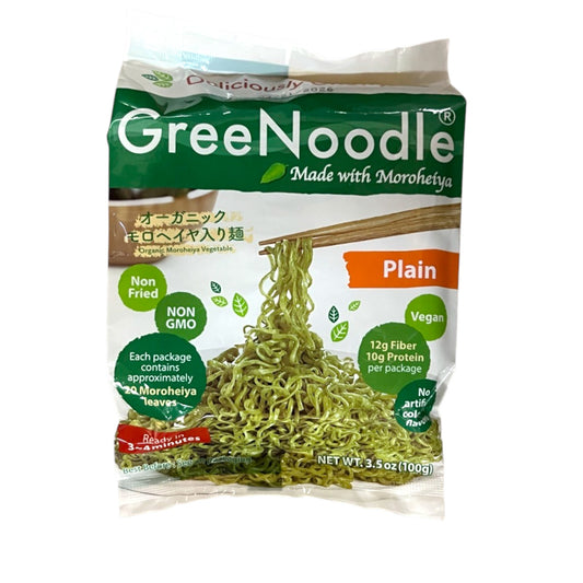 GreeNoodle Plain Ramen Noodles 3.5 oz
