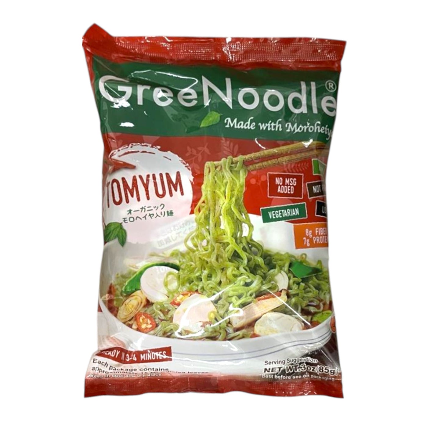 GreeNoodles Ramen Tomyum 3 oz