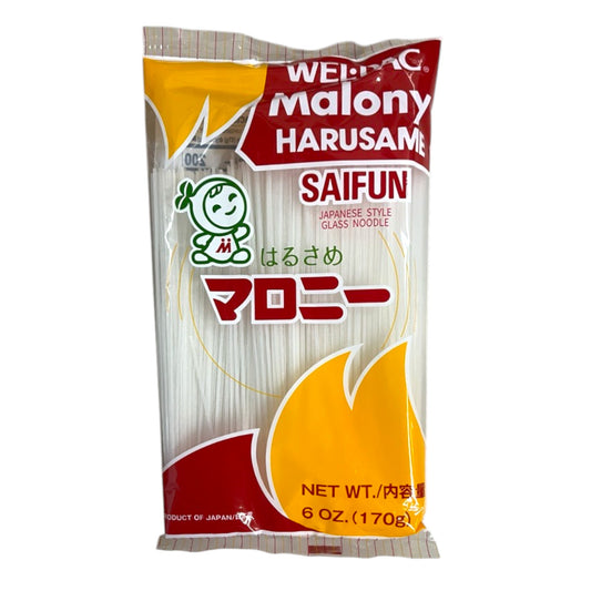Wel Pac Malony Harusame Saifun Japanese Glass Noodles 6 oz