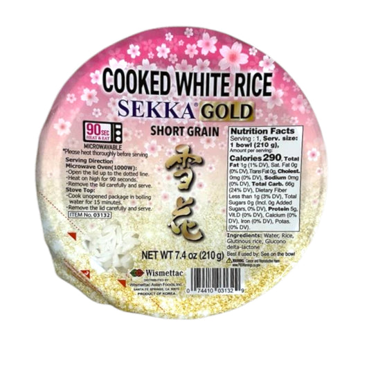 Sekka Gold Cooked White Rice Short Grain 7.4 oz