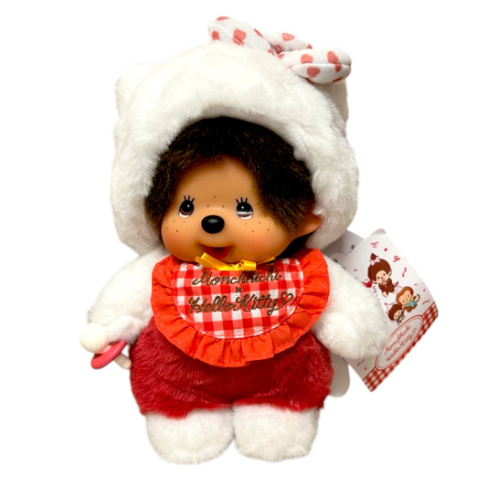 Hello Kitty x Monchhichi Gingham Plush 4.3 oz