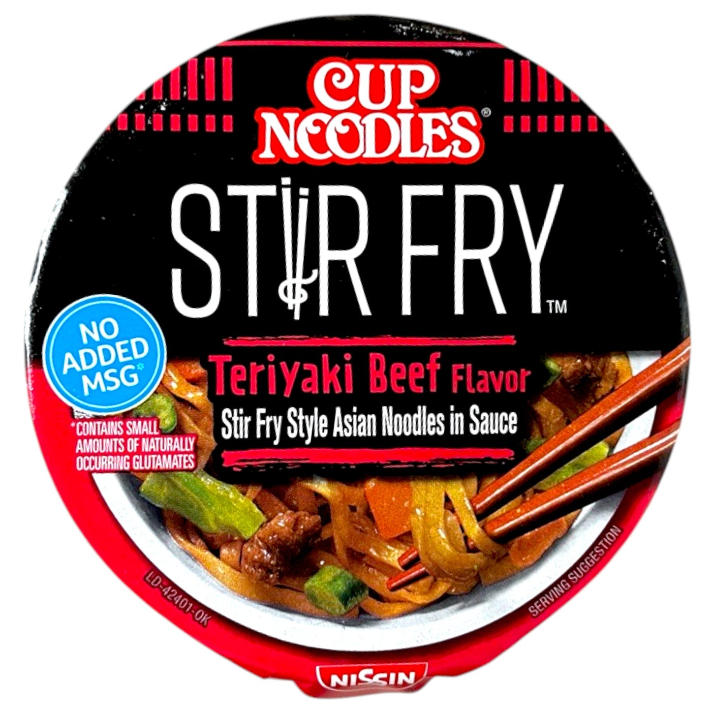 Nisshin Cup Noodle Stir Fry Teriyaki Beef 3 oz