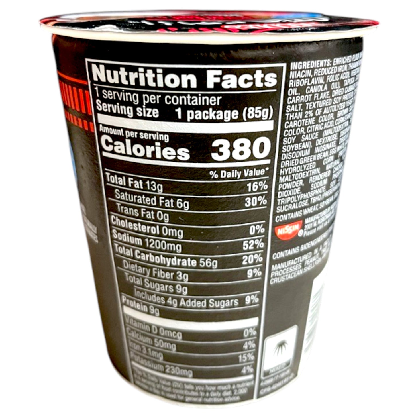 Nisshin Cup Noodle Stir Fry Teriyaki Beef 3 oz