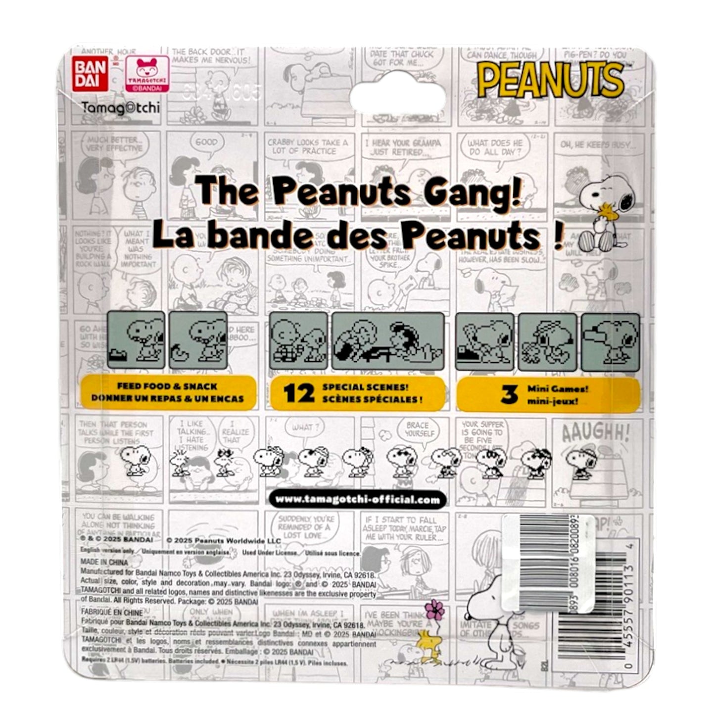Bandai Tamagotchi Nano Peanuts 4.1 oz