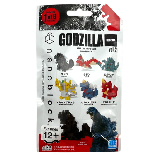 Kawada Godzilla Nanoblock Assortment Blind Box Mininano 0.7 oz