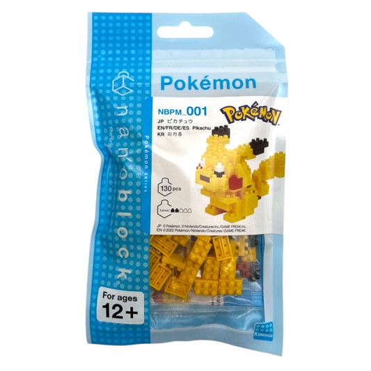 Pokemon Pikachu Nanoblock Pokemon Series 001 1.2 oz