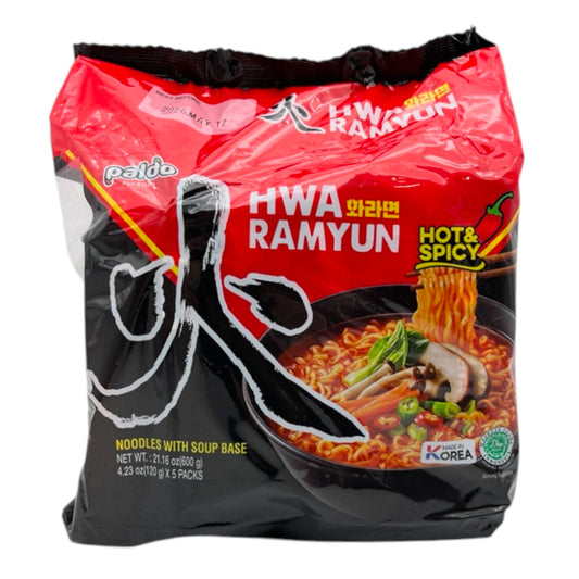 Paldo Hwa Ramen Noodle Hot & Spicy 4PK 21.16 oz