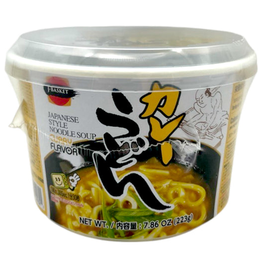 J-Basket Instant Nama Curry Udon Cup 7.86 oz