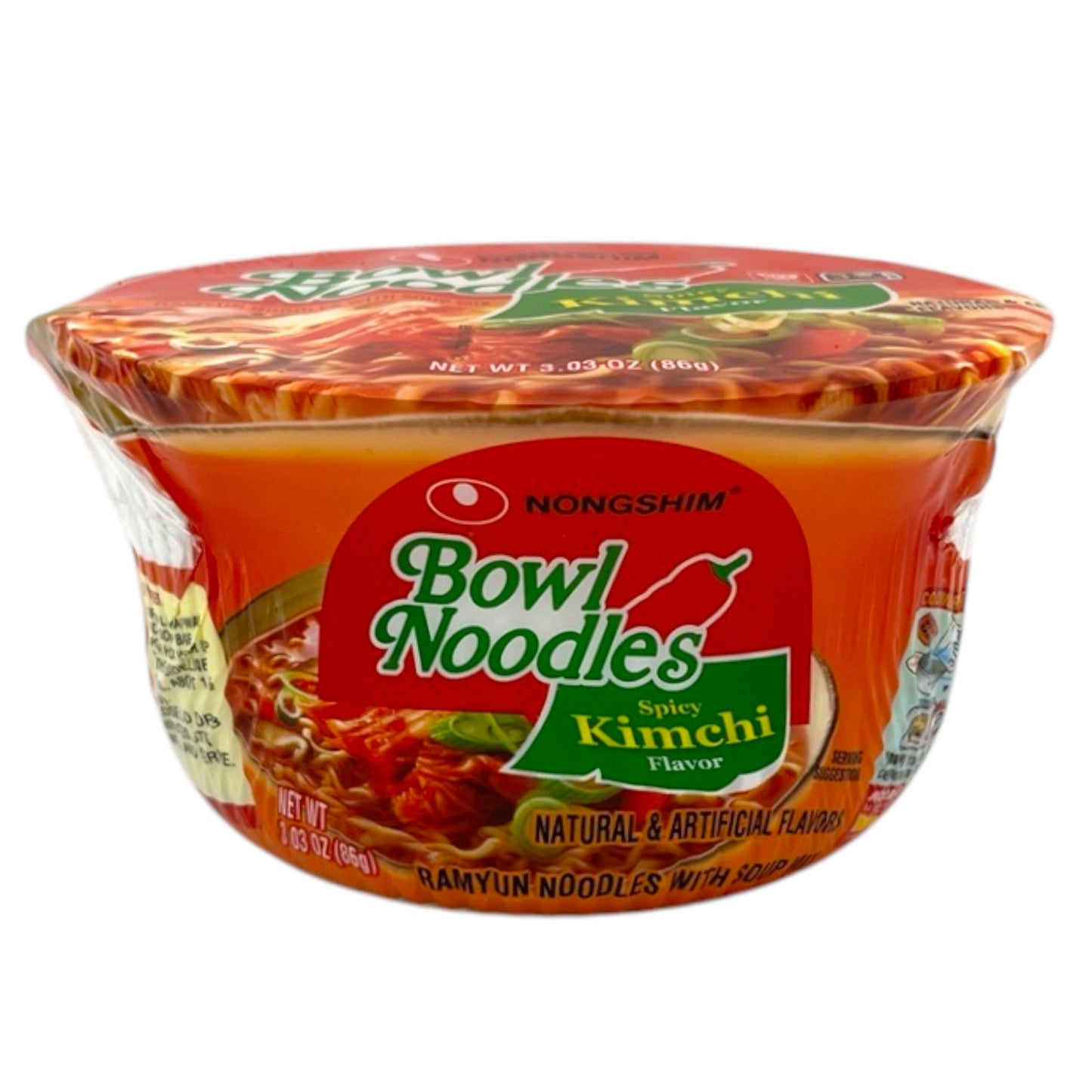 Nongshim Bowl Noodle Spicy Kimchee Cup 3.03 oz