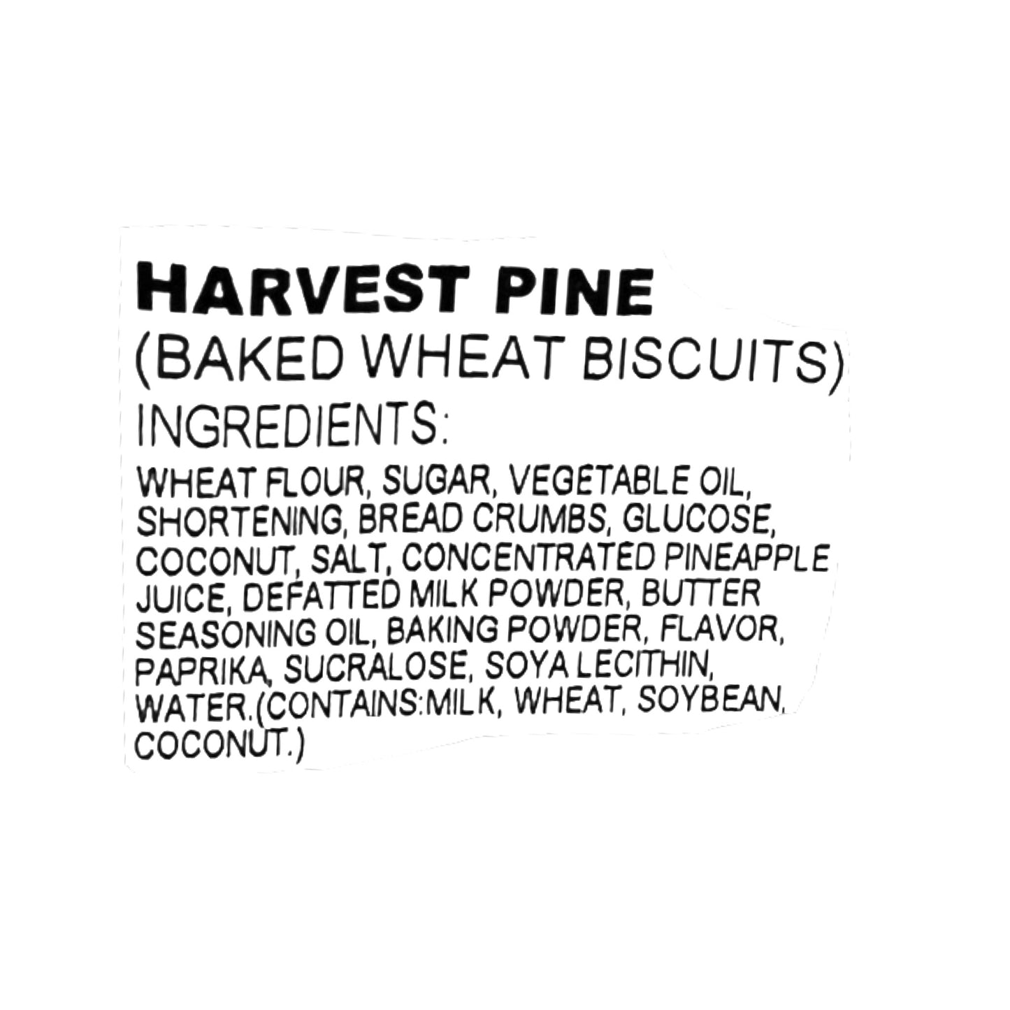 Tohato Harvest Pine Baked Wheat Biscuits 3.10 oz
