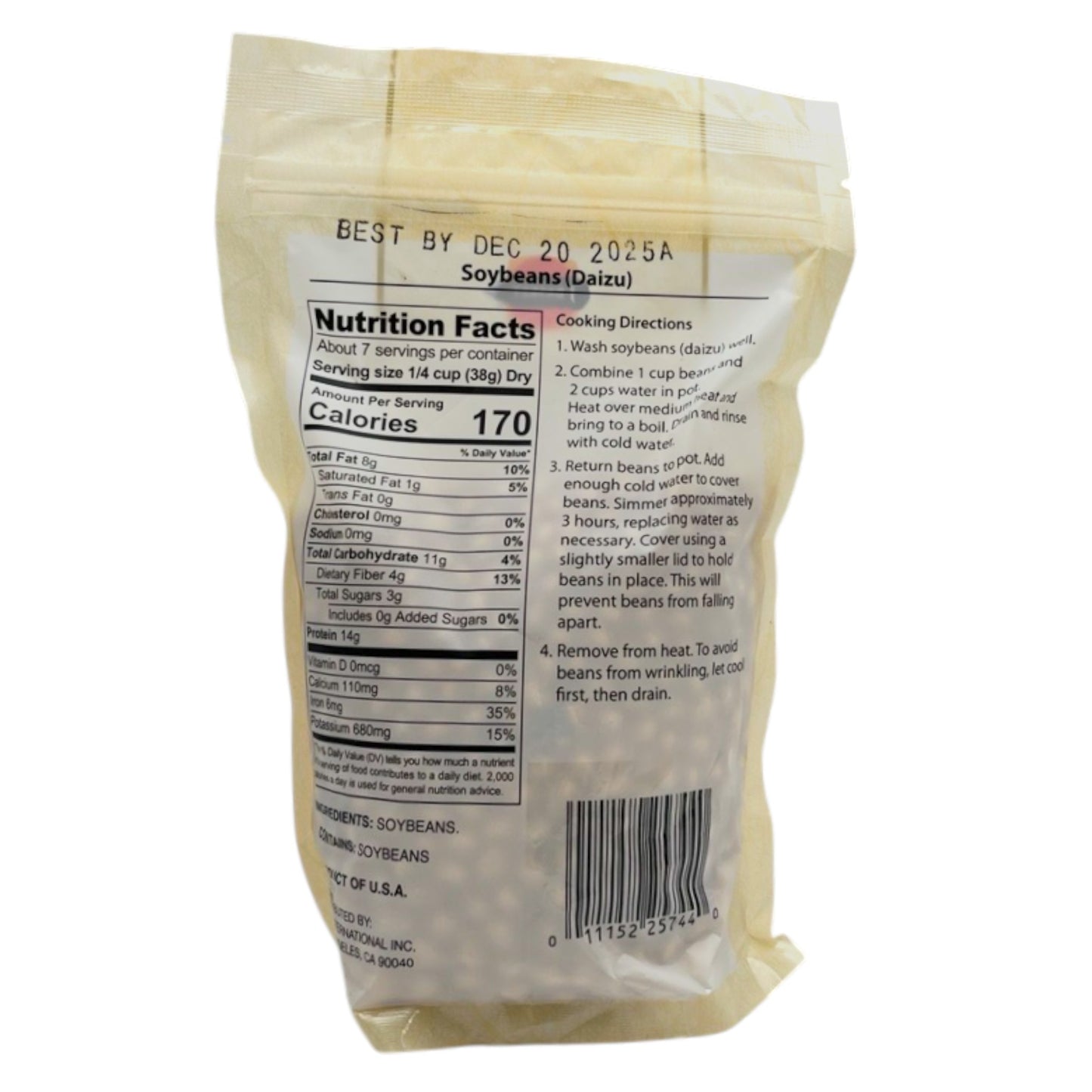 J-Basket Daizu Soybeans 10 oz