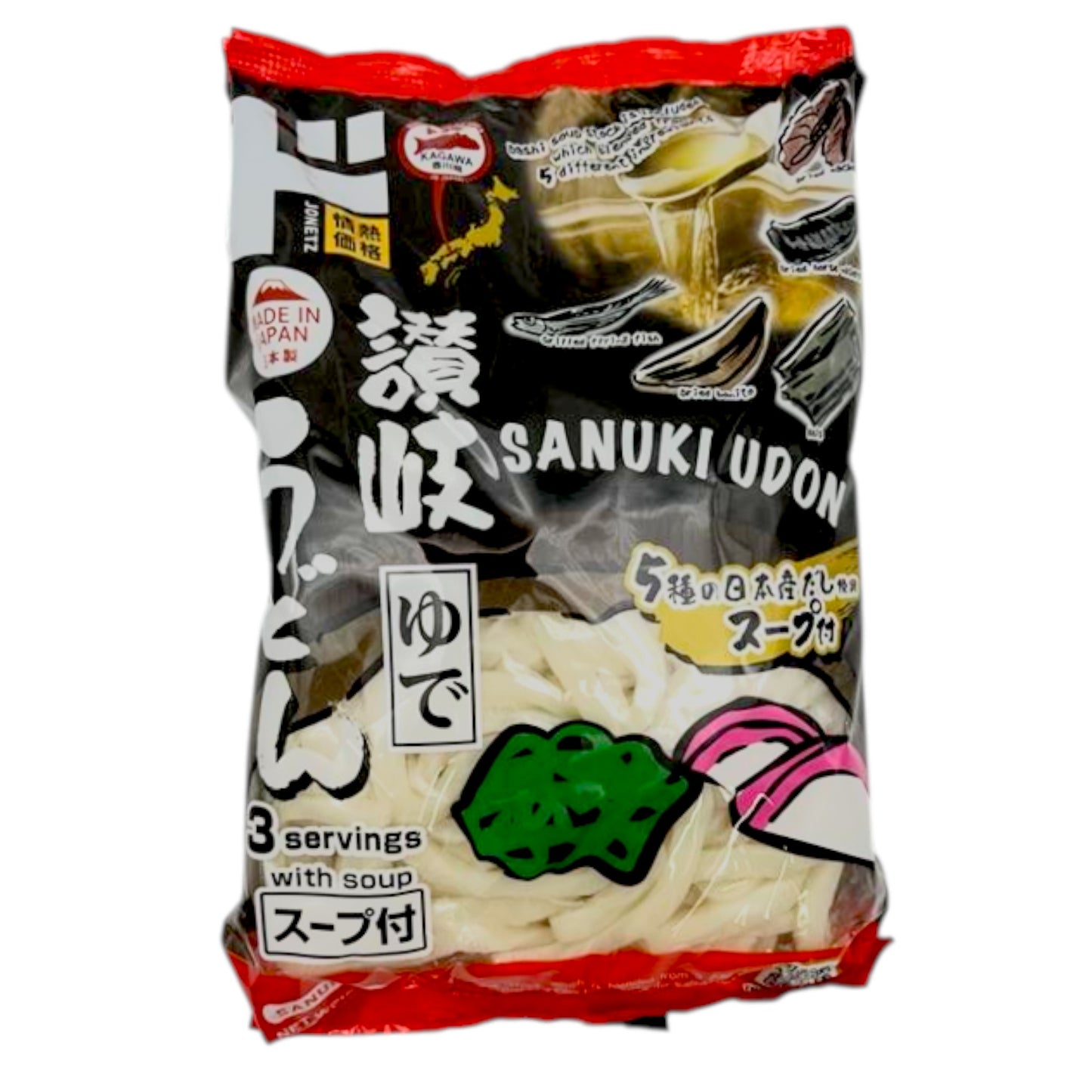 Jonetz Sanuki Udon 3P With Soup 22.01 oz