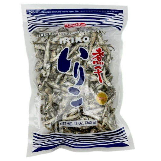 Shirakiku Niboshi Iriko Large Cooked Dried Anchovy 12 oz