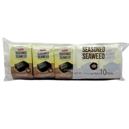 Shirakiku Roasted Seaweed 10PK 1.41 oz