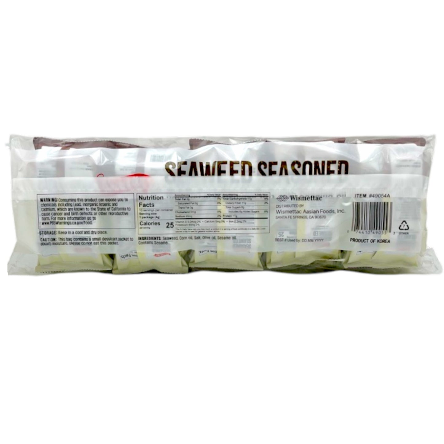 Shirakiku Roasted Seaweed 10PK 1.41 oz