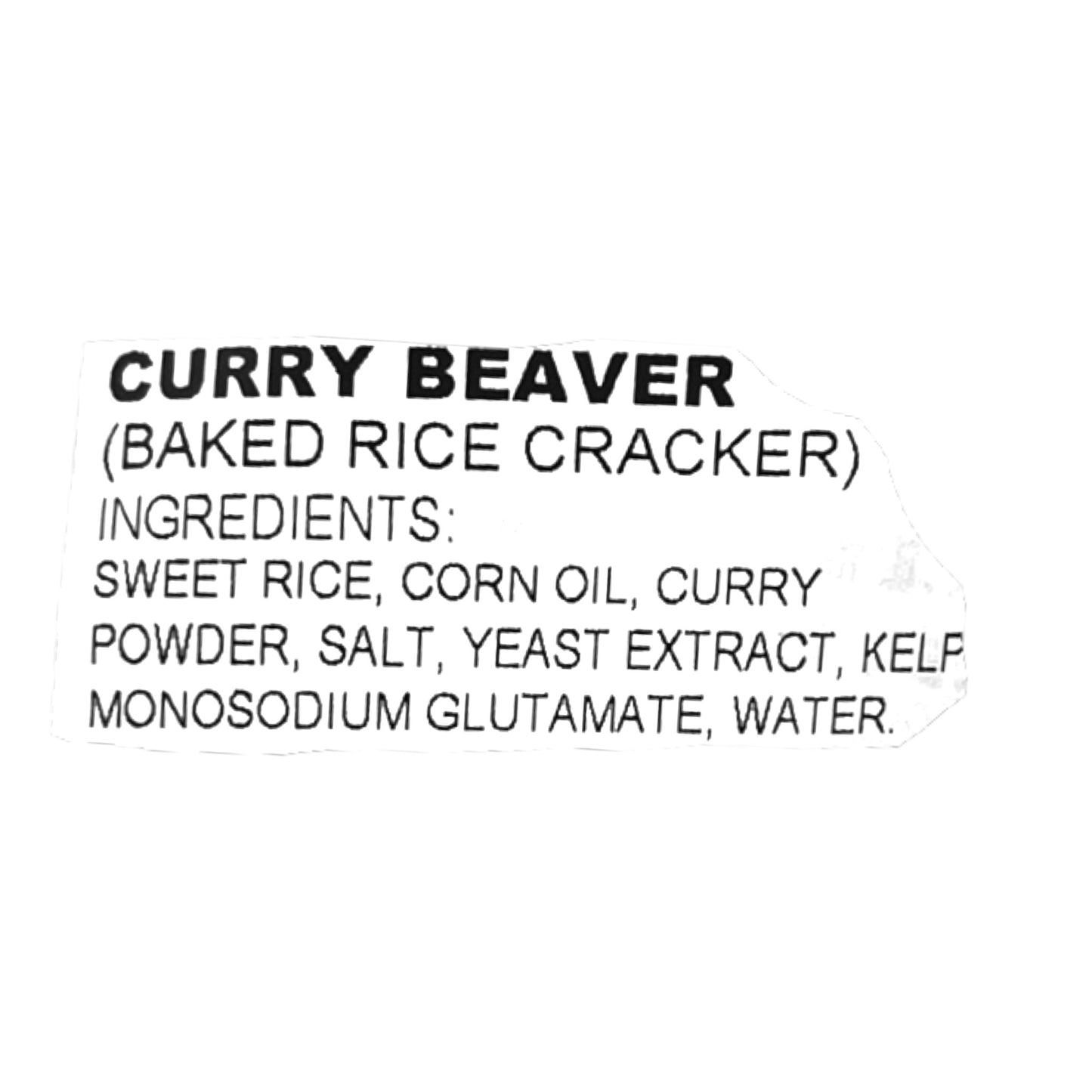 Hokka Curry Beaver Age Arare Baked Rice Cracker 2.29 oz
