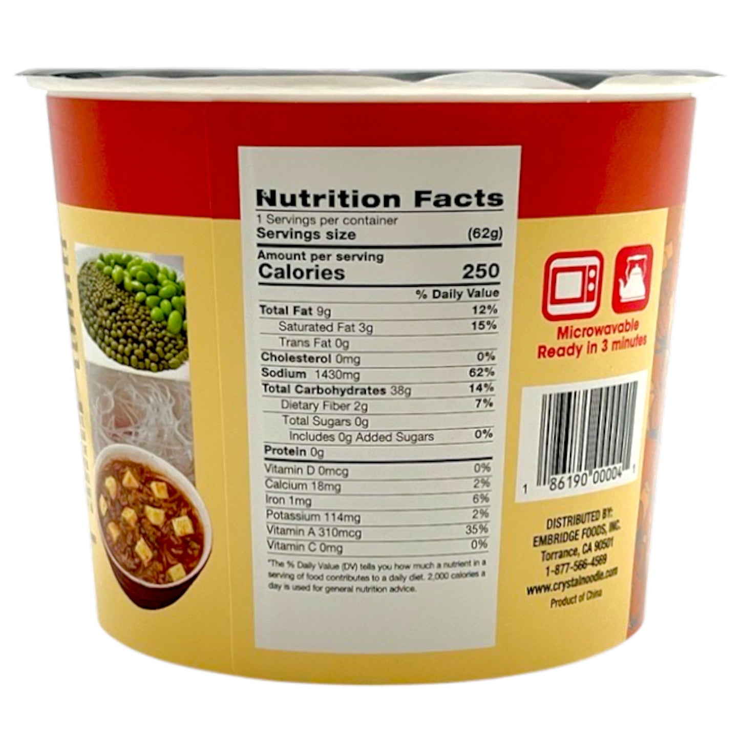 Original Crystal Noodle Soup Spicy Tofu 2.19 oz