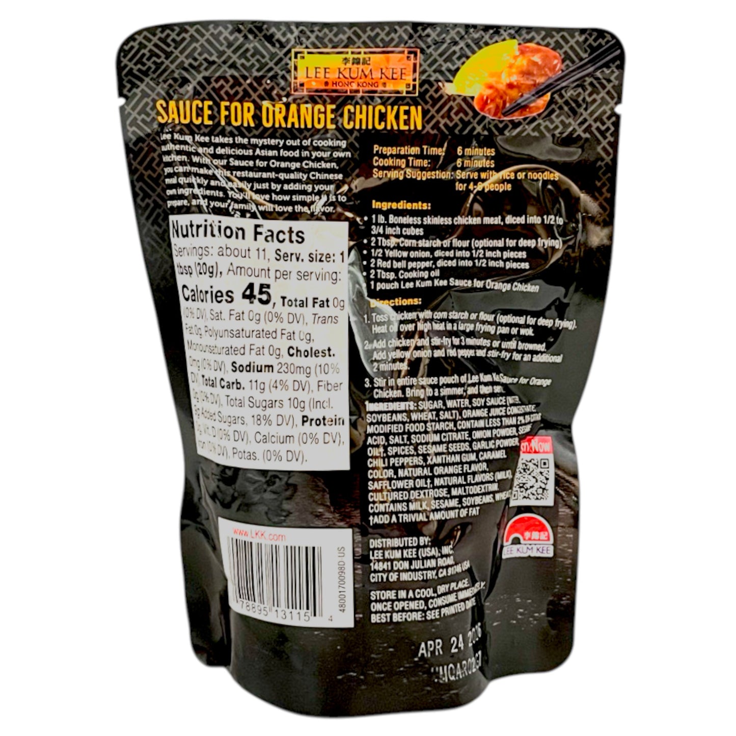 Lee Kum Kee Orange Chicken Sauce 8 oz