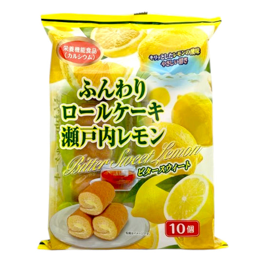 Yamauchi Funwari Setouchi Lemon Wheat Roll Cake 10P 4.94 oz