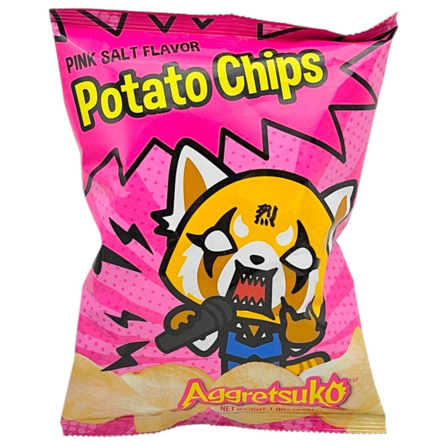 Aggretsuko Pink Salt Flavor Potato Chips 1.9 oz