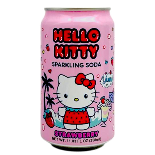 Hello Kitty Sparkling Soda Strawberry 11.83 fl oz
