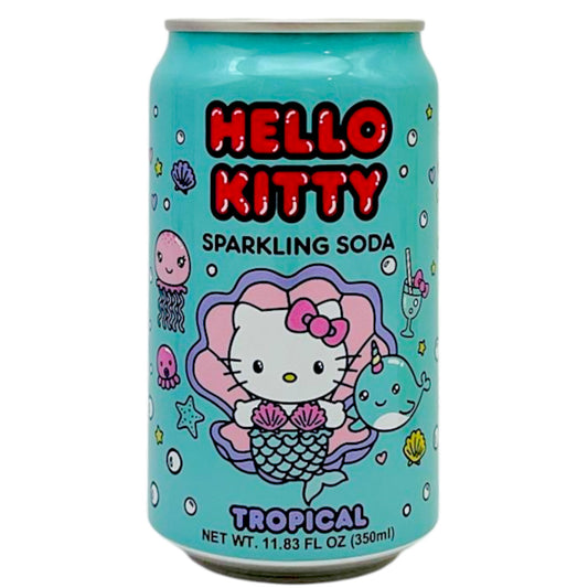 Hello Kitty Sparkling Soda Tropical 11.83 fl oz