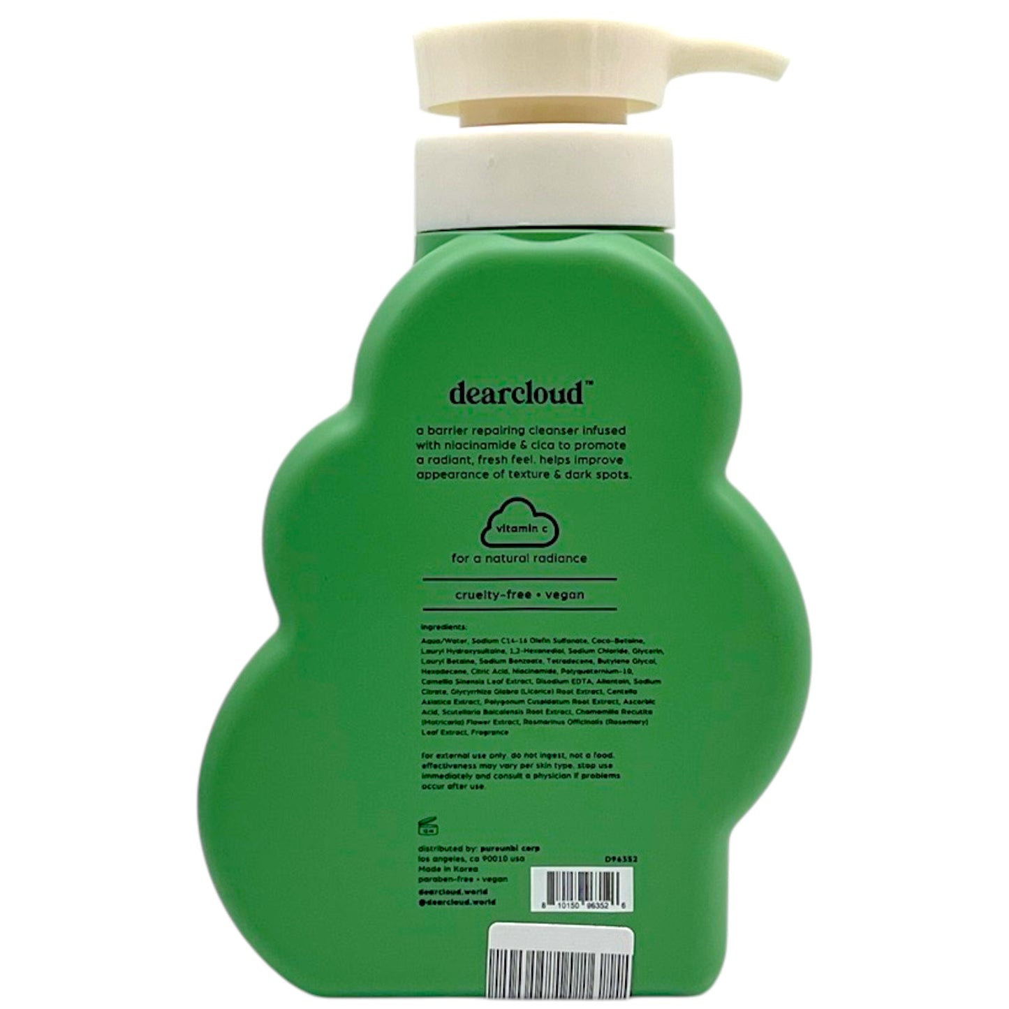 Dearcloud Daily Glow Body Wash Matcha Green Tea 16 fl oz