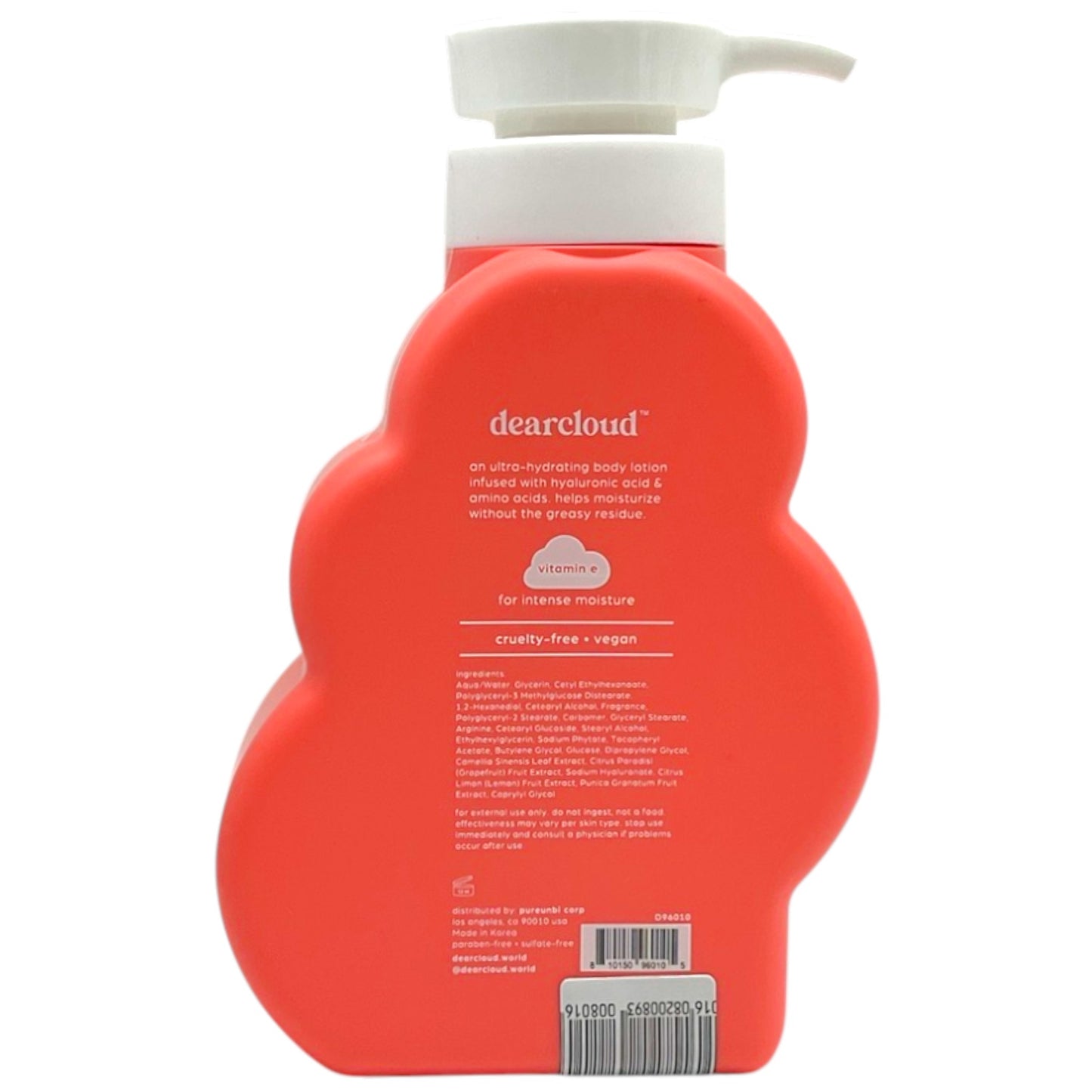 Dearcloud Daily Repair Body Cream Pomegranate White Tea 16 fl oz