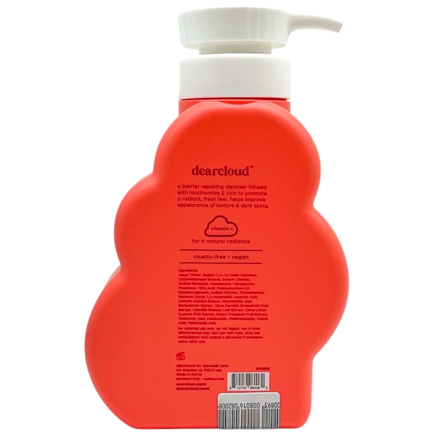 Dearcloud Daily Glow Body Wash Pomegranate White Tea 16 fl oz