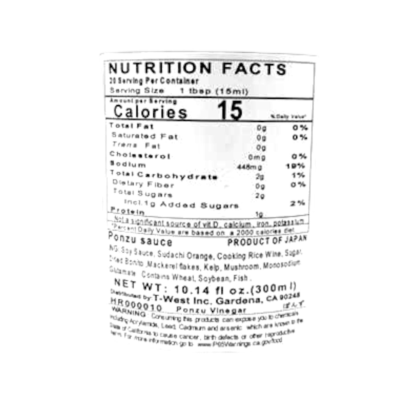 Hirota Tezukuri Ponzu Sauce 10.14 fl oz