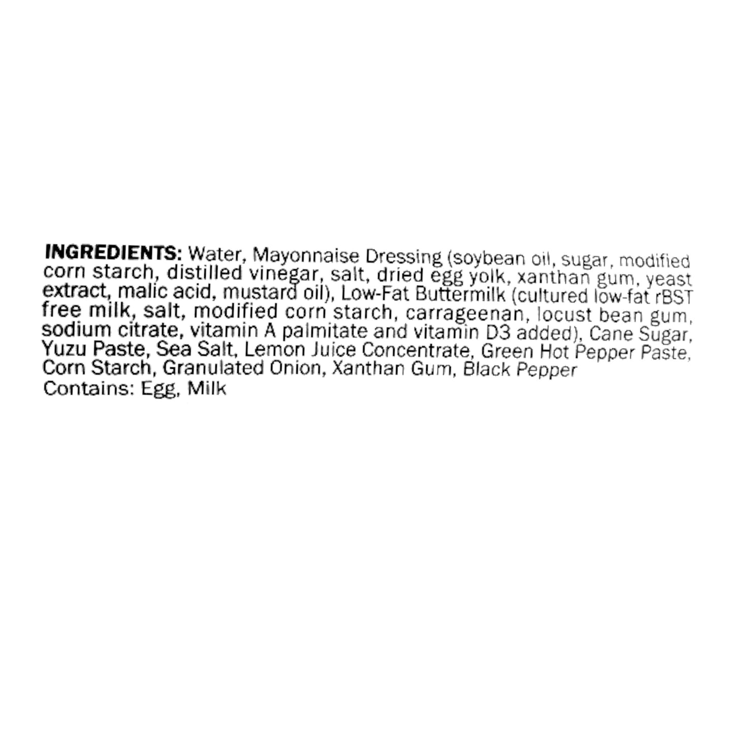 Kuze Fuku & Sons Zesty Yuzu Ranch Dressing 13.4 oz