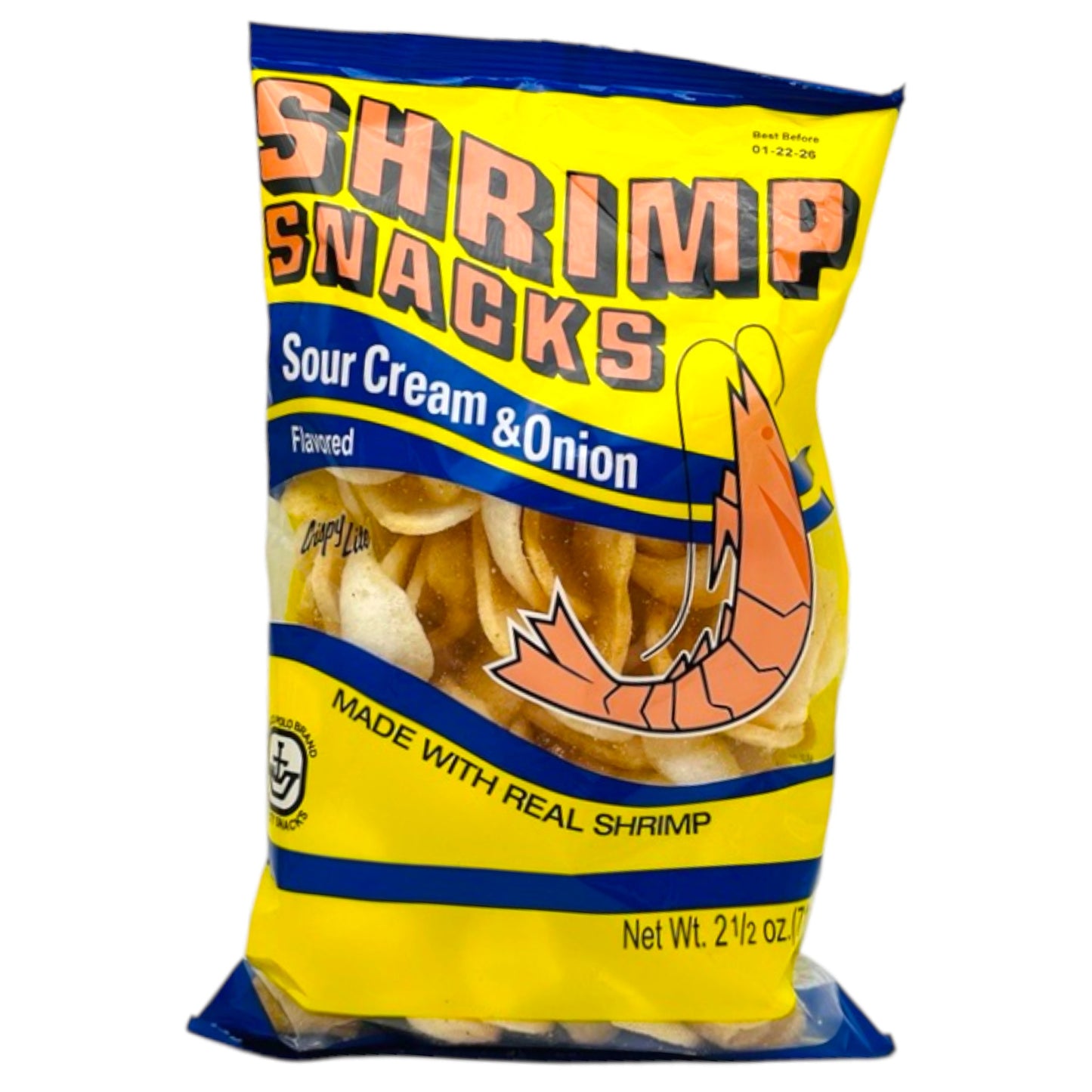 Marco Polo Brand Shrimp Snacks Sour Cream & Onion 2.15 oz