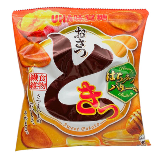 UHA Osatsu Doki Hachimitsu Butter Sweet Potato Snacks 2.11 oz
