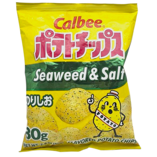 Calbee Seaweed and Salt Potato Chips 2.8 oz