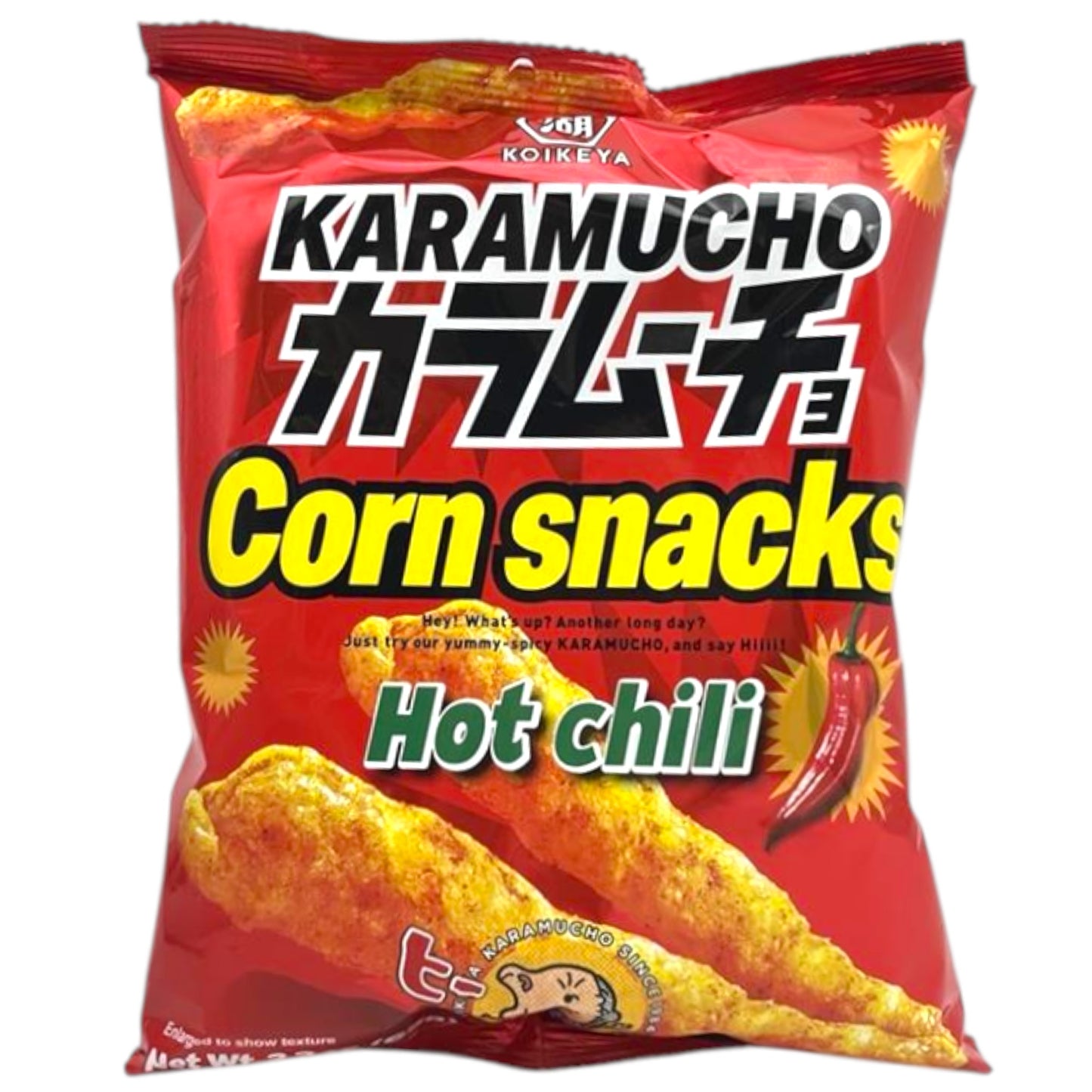 Koikeya Karamucho Corn Snacks Hot Chili 2.3 oz