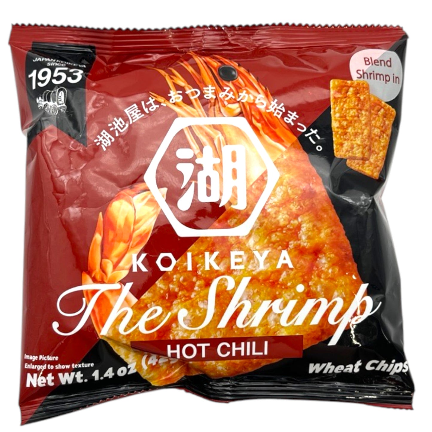 Koikeya The Shrimp Hot Chili Wheat Chips 1.4 oz